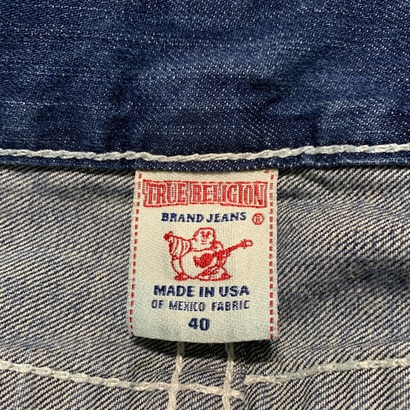 True Religion Brand Men's Jeans Straight Natural Red Size 40 - Picture 4 of 11